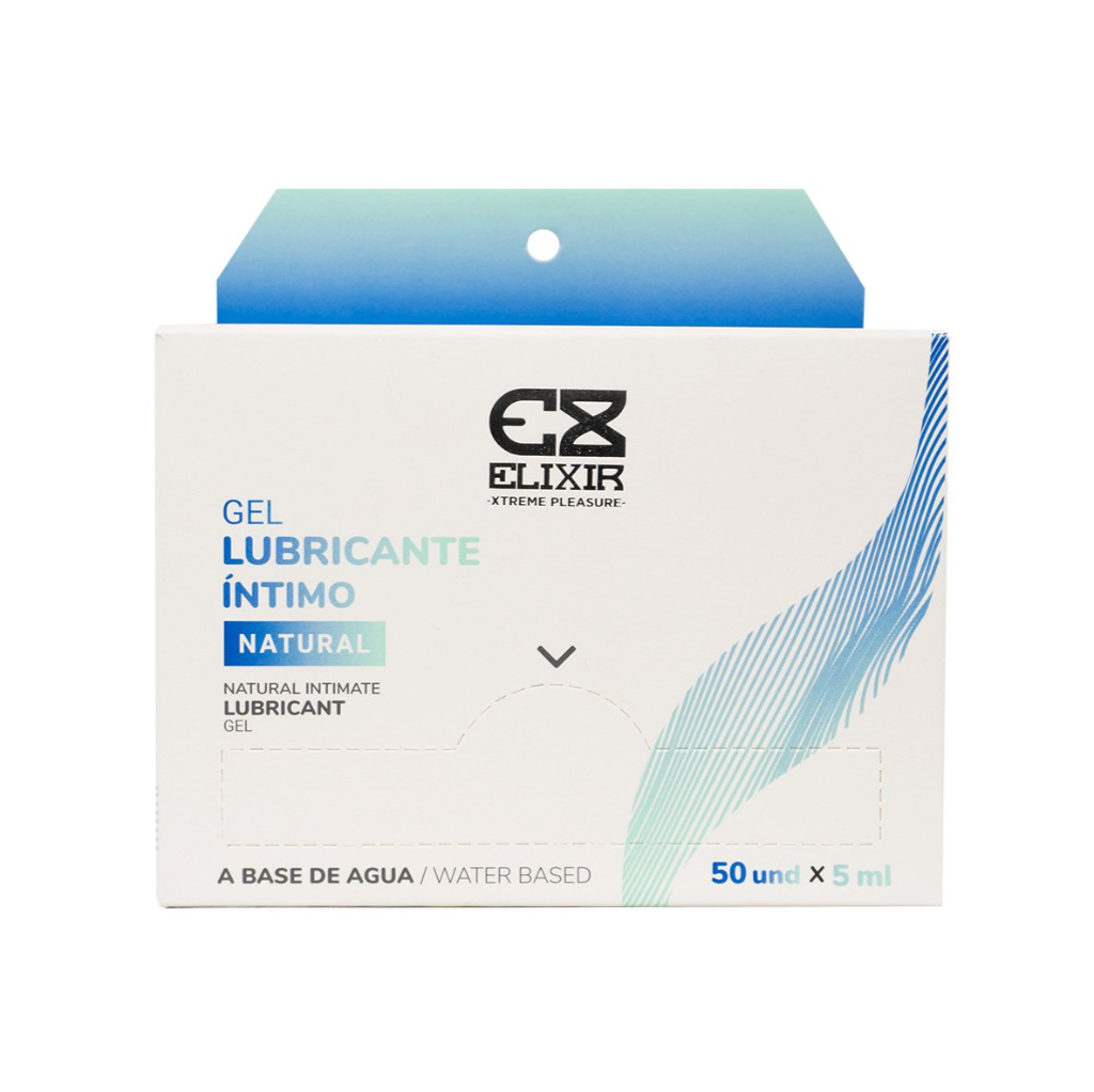 Gel Lubricante Íntimo Natural Elixir 5 ML SAC  X 12